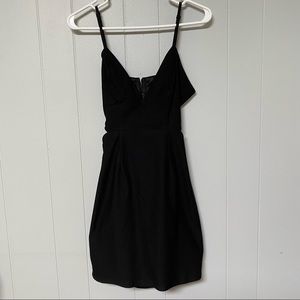 Tobi Little Black Backless Mini Dress - Medium